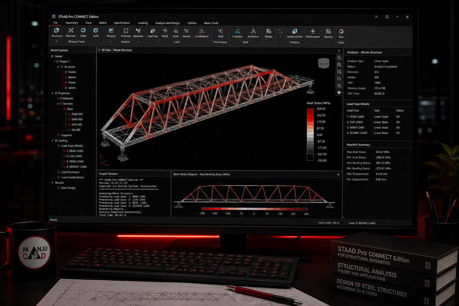 STAAD Pro training at Manju CAD Experts